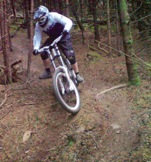 MTB foot out flat out